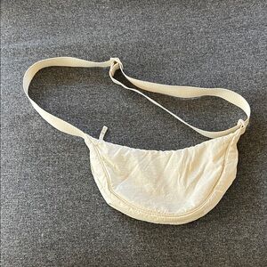 Uniqlo Cream Lightweight Crossbody Sling Bag